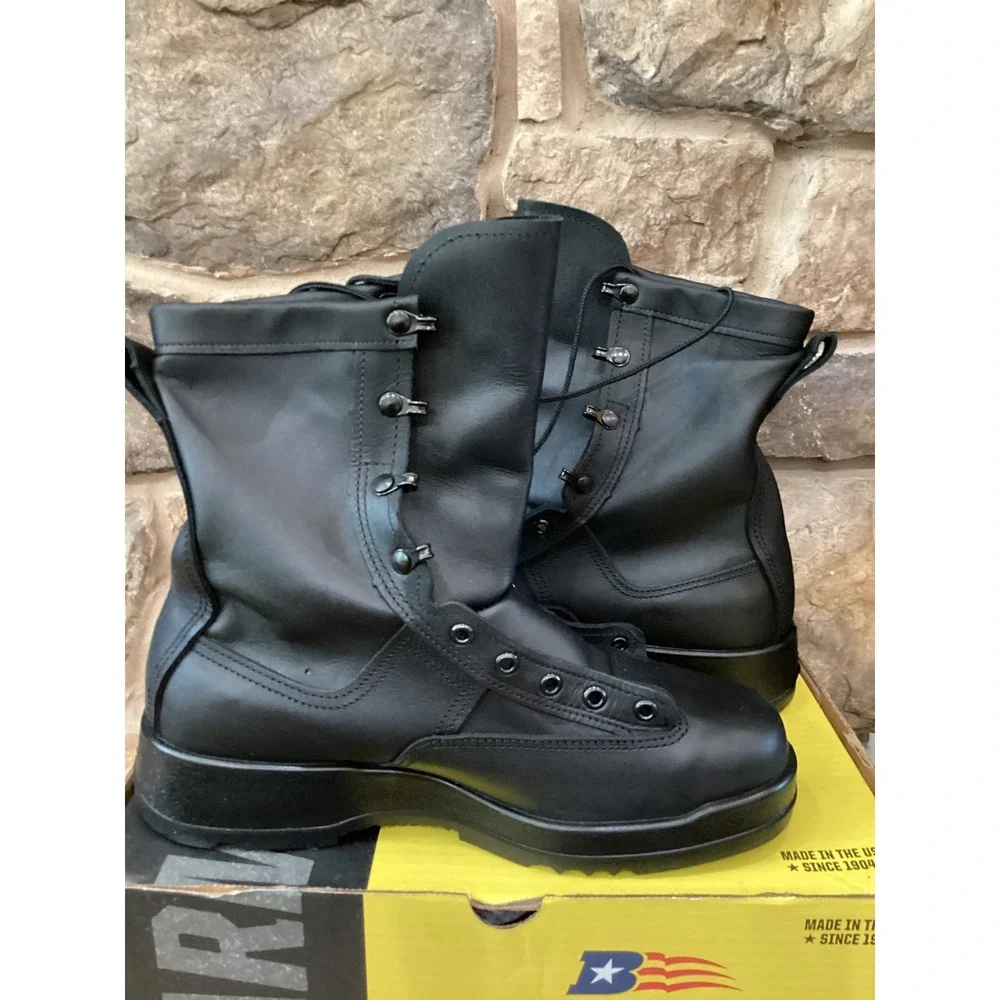 Belleville 800ST Mens Size 9.5 R Black Waterproof Steel Toe FLT Flight Deck Boot